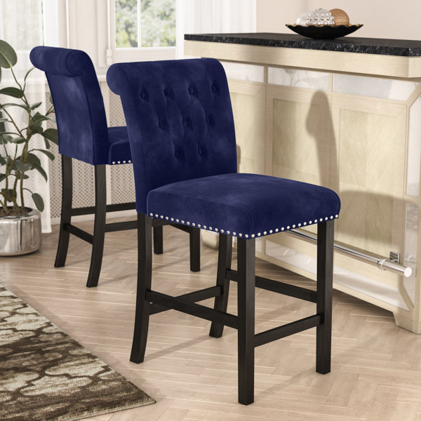 Navy blue bar stools set of 2 new arrivals